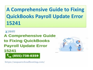 QuickBooks Payroll Update Error 15241: How to Fix It in Minutes