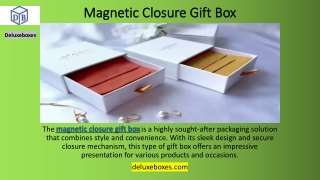 Magnetic Closure Gift Box