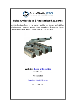 Bolsa Antiestática  Antistaticesd.co.uk es