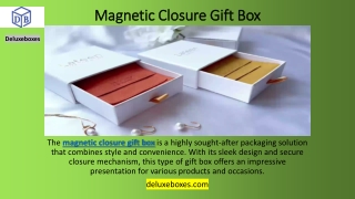 Magnetic Closure Gift Box