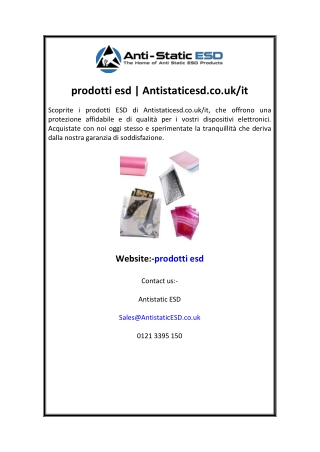prodotti esd  Antistaticesd.co.uk it