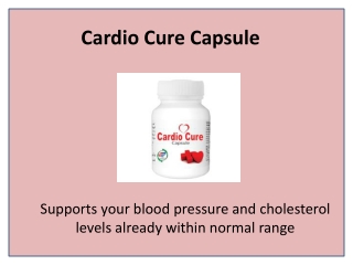 Cardio Cure Supports Normal Heart Function