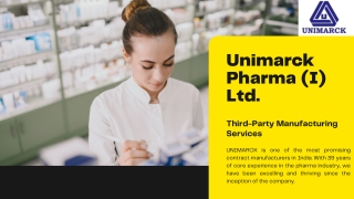 3rd Party Pharma Manufacturing - Unimarck Pharma - Pharma Companies