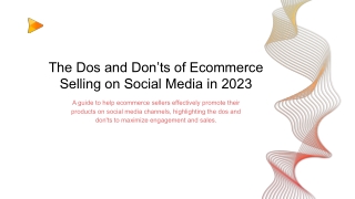 The Dos and Don’ts of Ecommerce Selling on Social Media in 2023