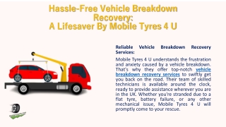 Vehicle Breakdown Recovery