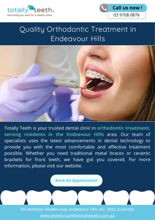 Quality Orthodontic Treatment in Endeavour Hills