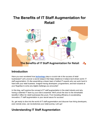 The Benefits of IT Staff Augmentation for Retail