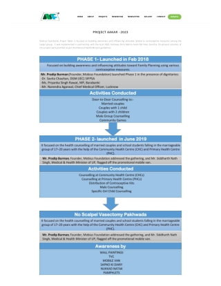 Project Aakar 2023 - Mobius Foundation, Sustainability NGOs in India.