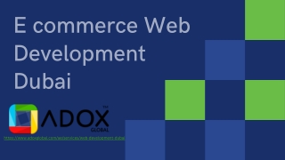 E commerce Web Development Dubai