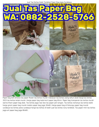 088ᒿ·ᒿ5ᒿ8·5ᜪᏮᏮ (WA) Tas Kertas Jogja Raya Harga Tas Kertas Coklat Polos