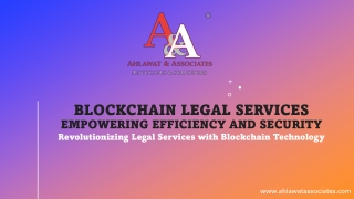 Revolutionizing Legal Services with Blockchain Technology