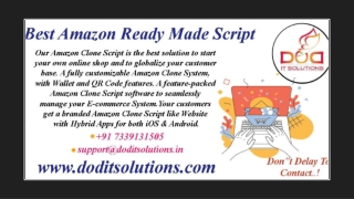 Amazon Clone Script - DOD IT Solutions