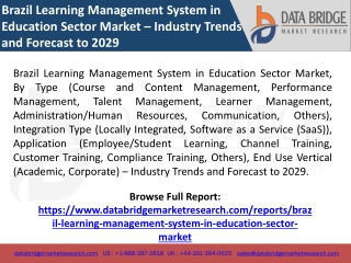 Brazil Learning Management System in Education Sector Market