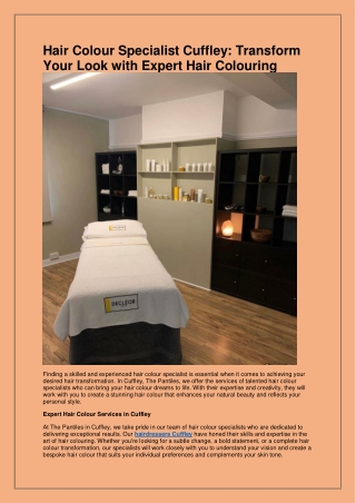 Looking for the best Hair treatments in Cuffley