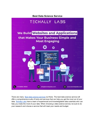 Best Data Science Service