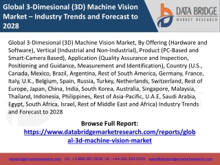 Global 3-Dimesional (3D) Machine Vision Market