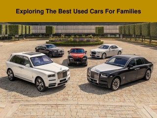 Exploring The Best Used Cars For Families