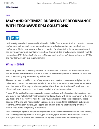 What is EPM?