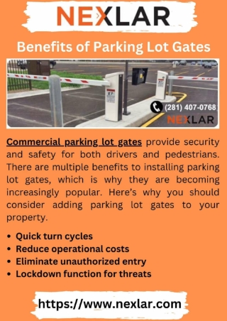 Benefits of Parking Lot Gates