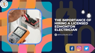 The Importance of Hiring a Licensed Edmonton Electrician