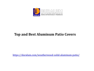 Top and Best Aluminum Patio Covers