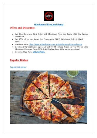 Glenhaven Pizza and Pasta - PDF