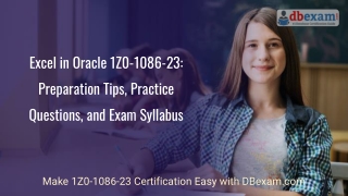 Excel in Oracle 1Z0-1086-23: Preparation Tips, Practice Questions, and Syllabus