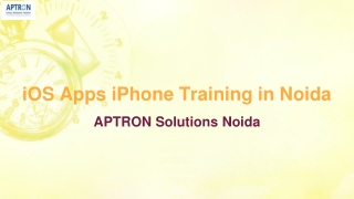 iOS Apps iPhone Training in Noida