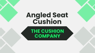 Discover Comfort and Support with The Cushion Company NZ's Angled Seat Cushion