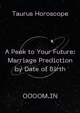 A Peek to Your Future Marriage prediction by DOB