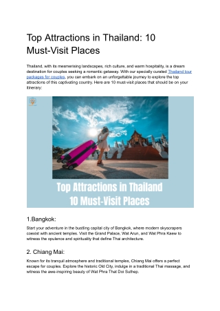 _Top Attractions in Thailand_ 10 Must-Visit Places