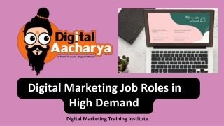 Digital Marketing Job Roles in High Demand
