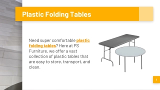 Plastic Folding Tables