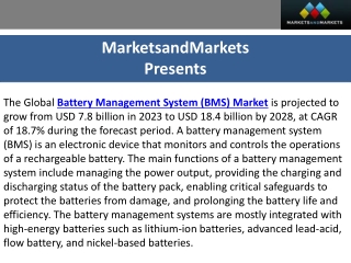 Battery Management System Market: Technological Advancements and Innovations