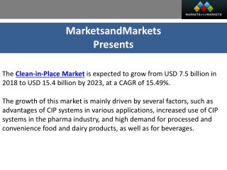 Clean-in-Place Market Forecast: Size, Share, and Growth Analysis