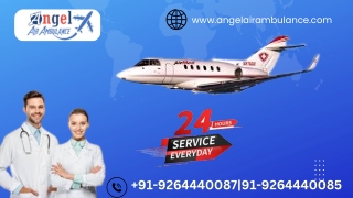 Take Angel Air Ambulance Service in Varanasi and Ranchi with Superb Amenities