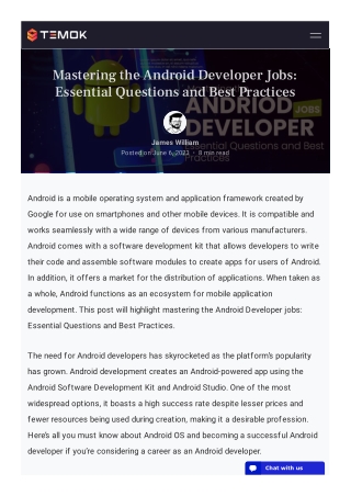 Mastering the Android Developer Jobs: Essential Questions and Best Practices