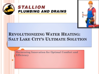 Revolutionizing Water Heating Salt Lake City's Ultimate Solution