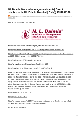 NL Dalmia Mumbai management quota  - mba-bba-guidance1.blogspot.com-Direct admission in NL Dalmia Mumbai  Call 935499235