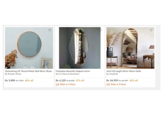 Buy Bedroom Mirror online in India upto 70% Off at Wooden Street