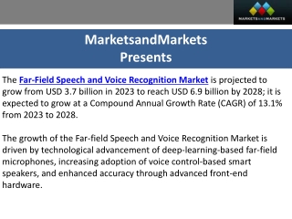 Far-Field Speech and Voice Recognition Market: Global Analysis and Forecast