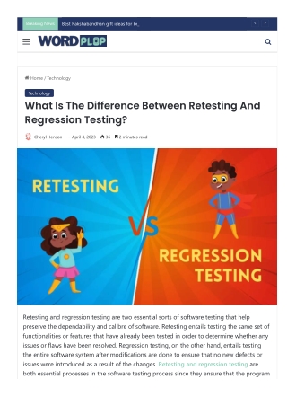 What Is The Difference Between Retesting And Regression Testing