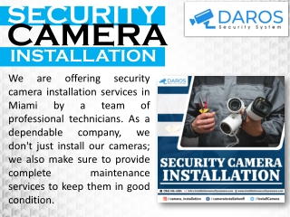 Security Camera Installation