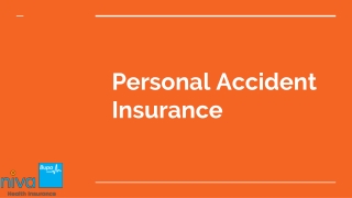 Personal Accident Insurance - Niva Bupa