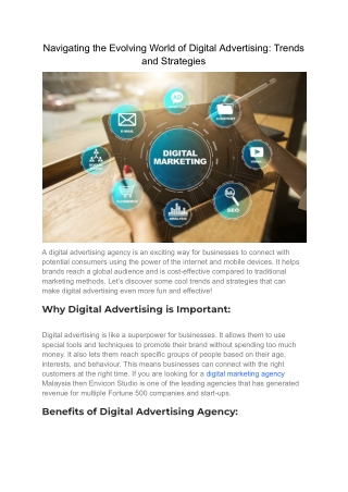 Navigating the Evolving World of Digital Advertising_ Trends and Strategies