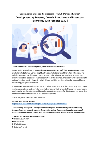 Continious glucose monitoring market