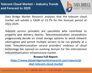 Telecom Cloud Market