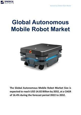 Global Autonomous Mobile Robot Market