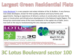 Lotus Boulevard 9910006454 Lotus Boulevard Noida 3c Lotus Bo