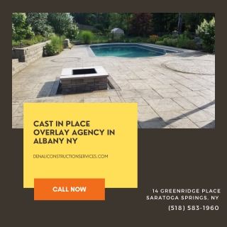 Cast in Place Overlay Agency in Albany NY